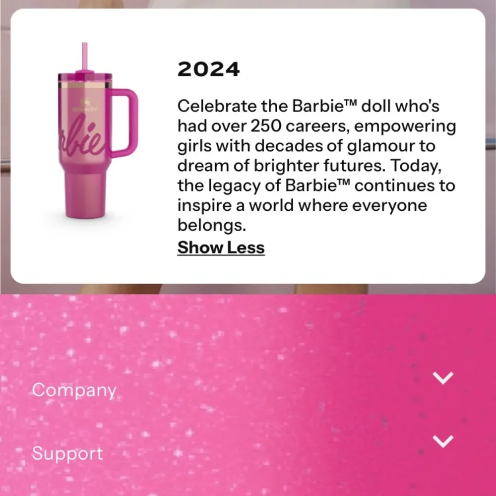 ‼️NIB‼️Stanley x Barbie Pink Icon 40 oz Quencher - Picture 4 of 8